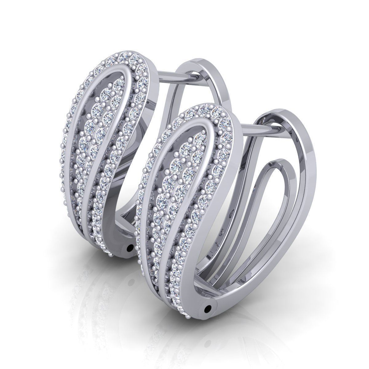 Hoop Earring 3d Model 3D print model_2