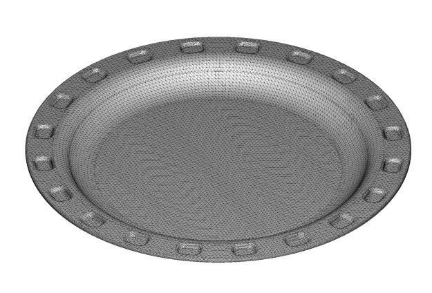 Classic Dinner Plate Type A 3D print model_3