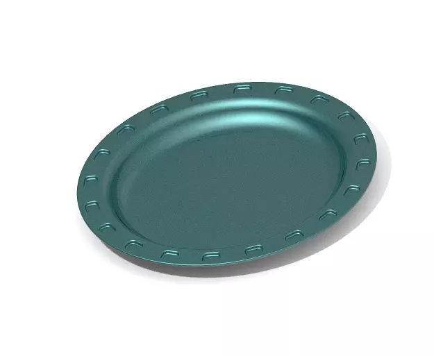 Classic Dinner Plate Type A 3D print model_0
