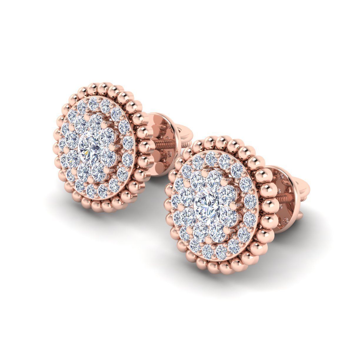 Accent Stude Earring 3d Model 3D print model_2