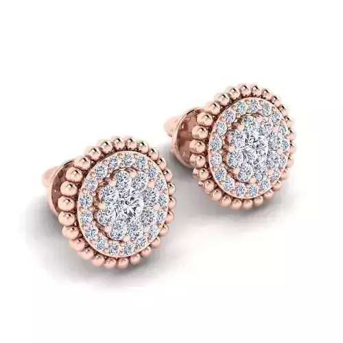 Accent Stude Earring 3d Model 