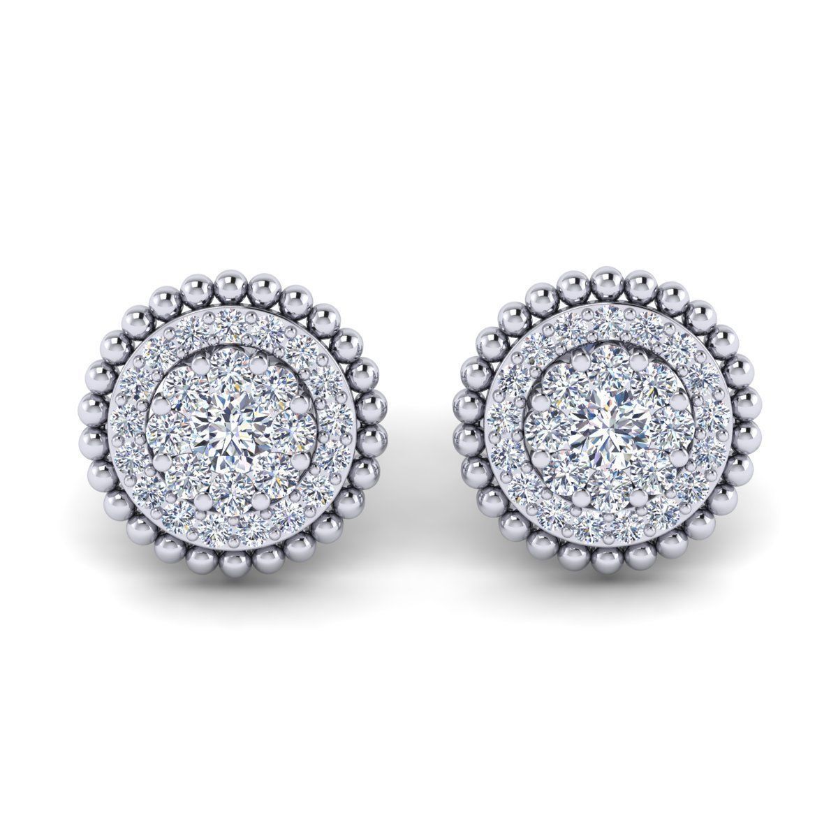 Accent Stude Earring 3d Model 3D print model_4