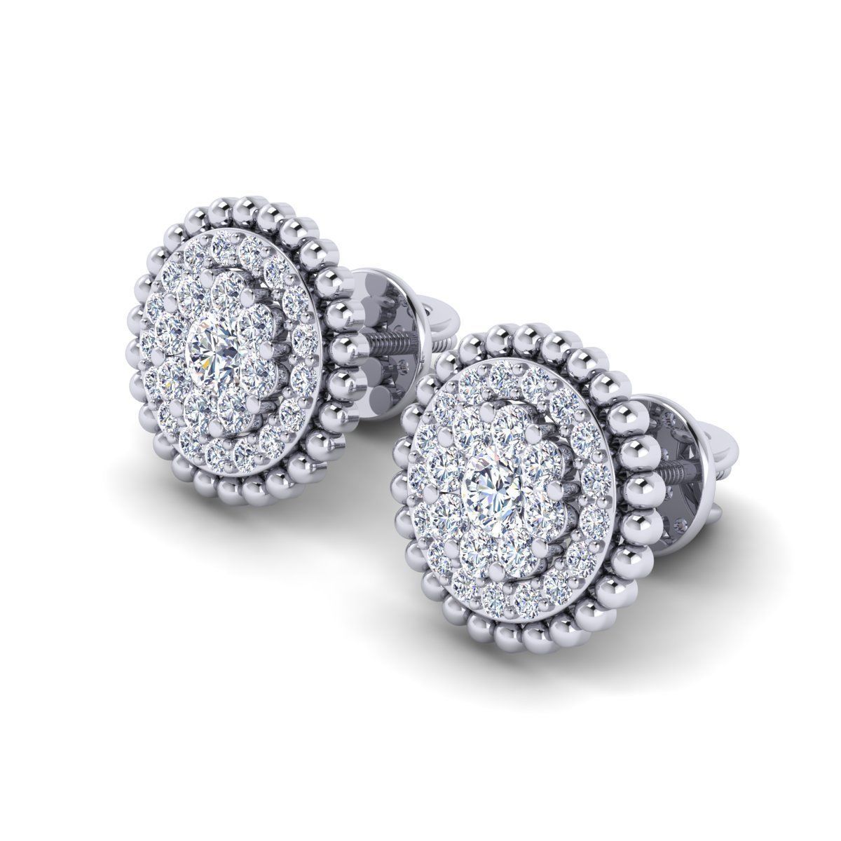 Accent Stude Earring 3d Model 3D print model_1