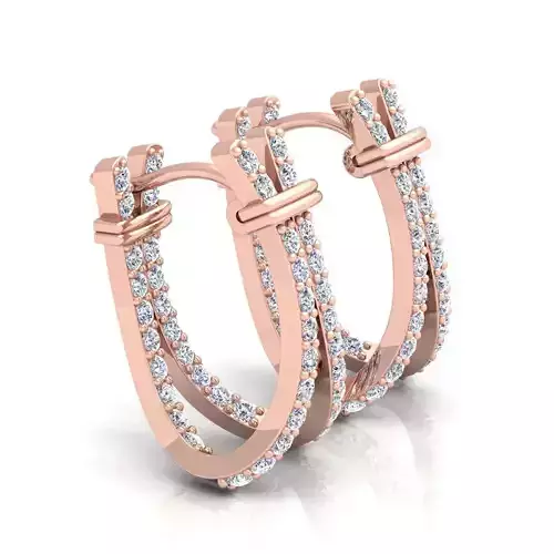 Fancy Earring 3d Model  3D print model