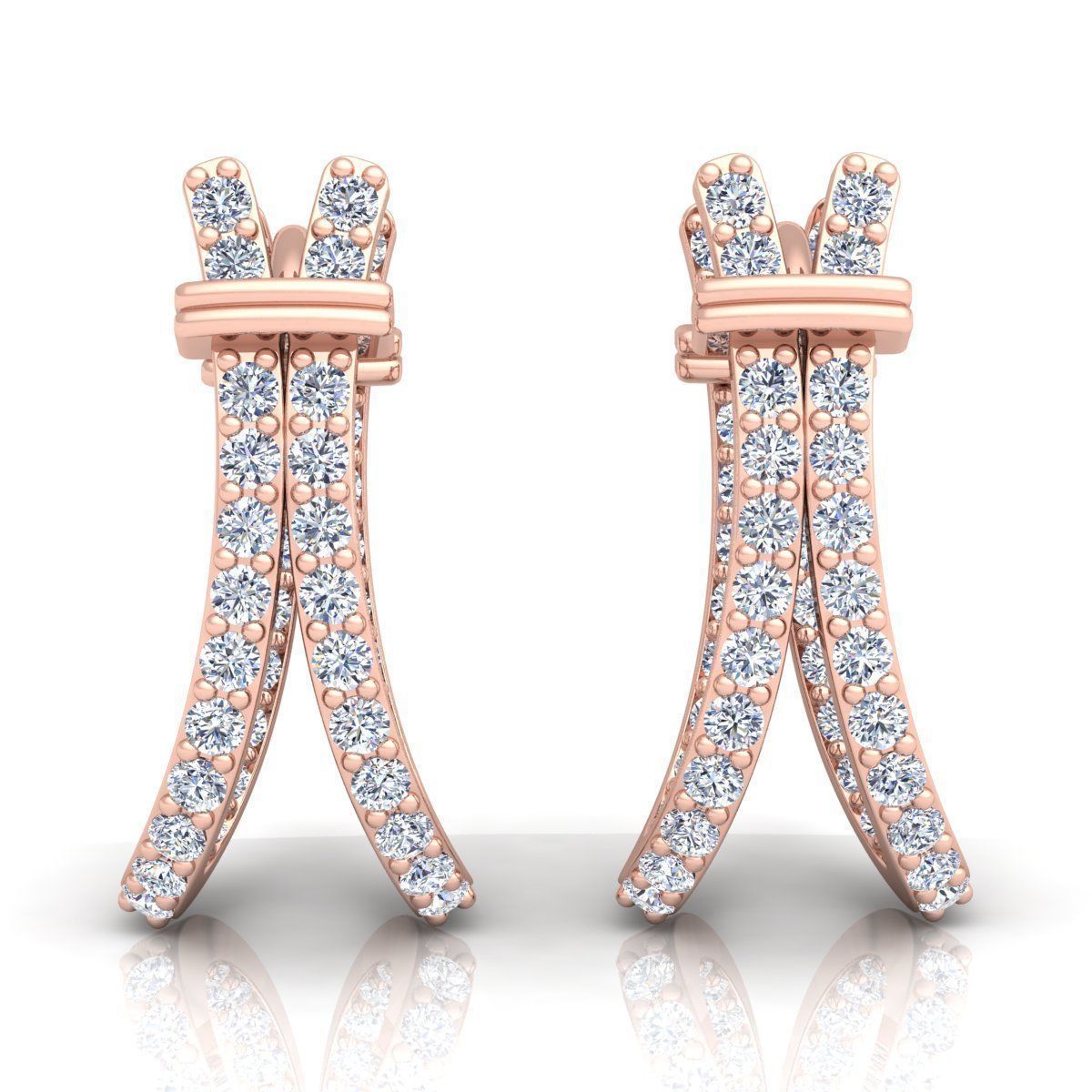 Fancy Earring 3d Model  3D print model_3