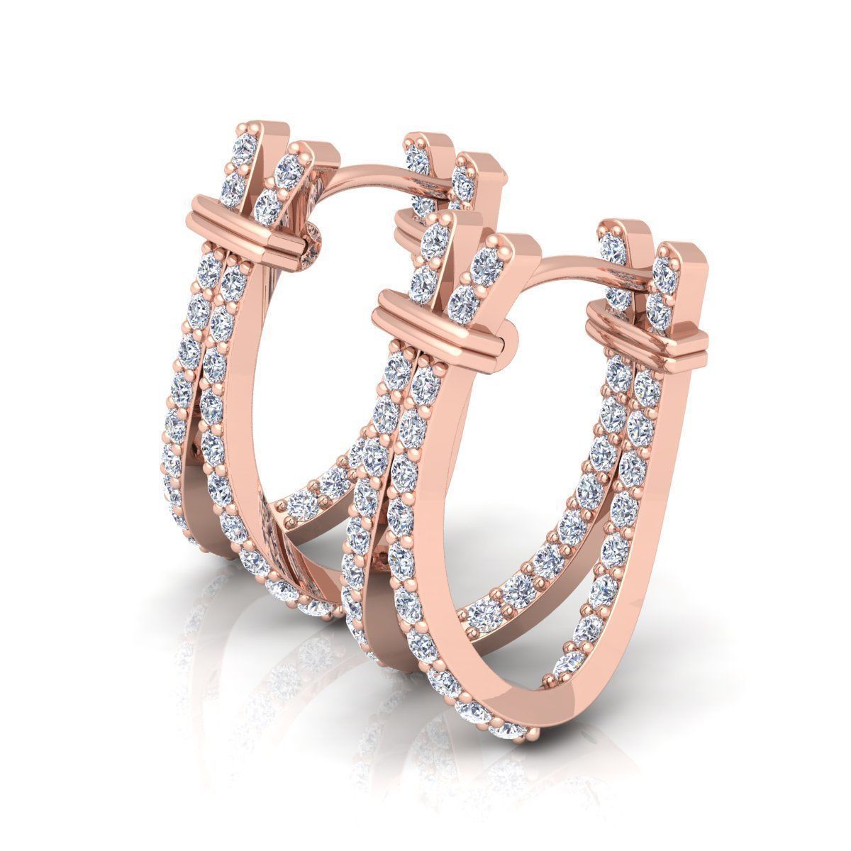 Fancy Earring 3d Model  3D print model_2