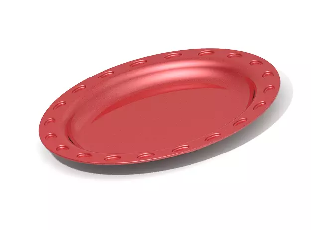 Classic Dinner Plate Type B 3D print model_0