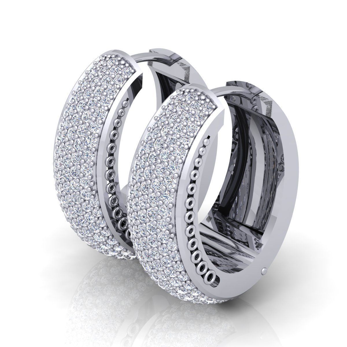 Big Hoop Earring 3d Model 3D print model_1