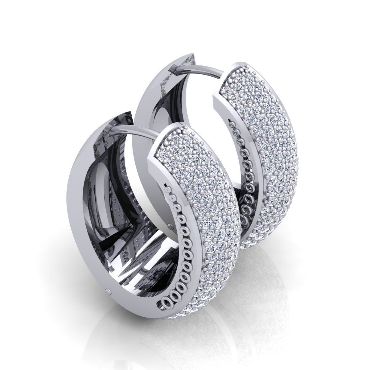 Big Hoop Earring 3d Model 3D print model_7