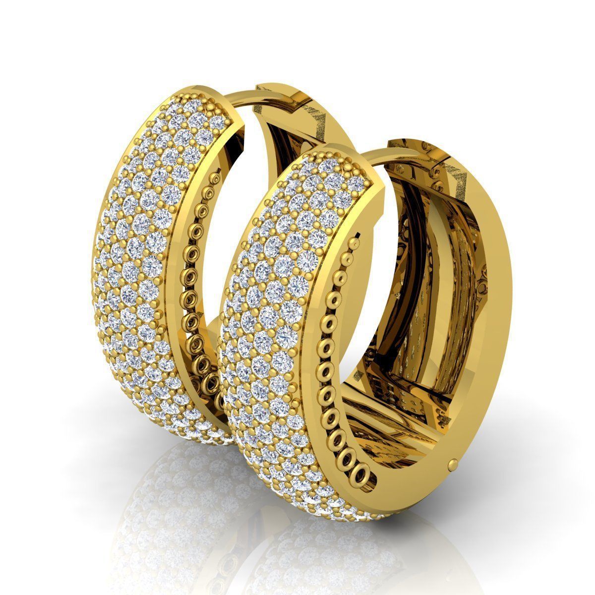 Big Hoop Earring 3d Model 3D print model_2