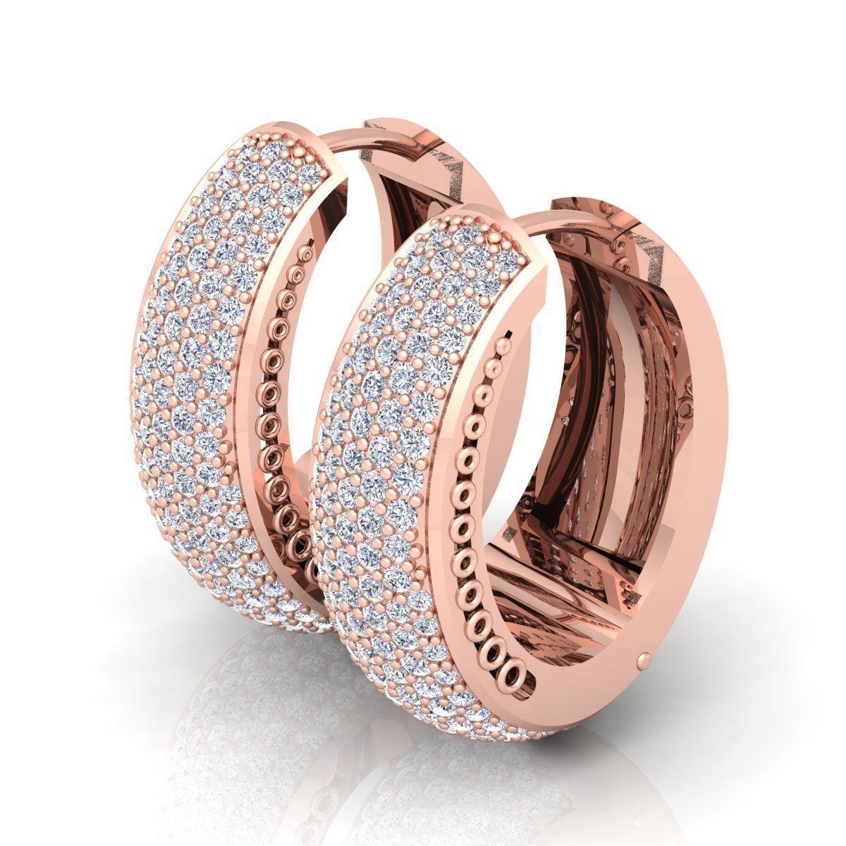 Big Hoop Earring 3d Model 3D print model_3