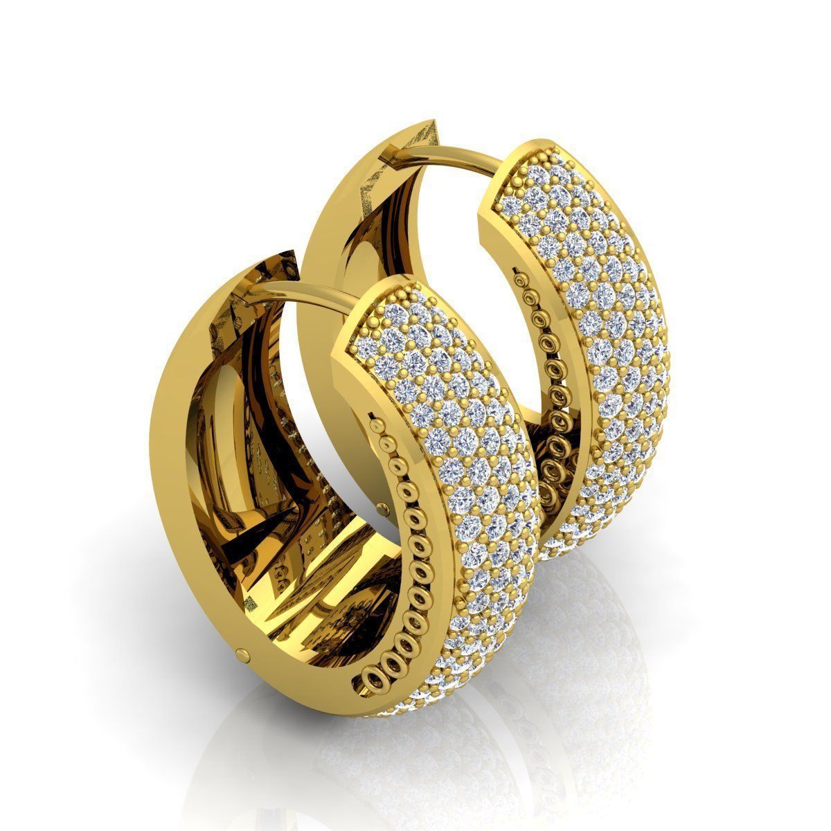 Big Hoop Earring 3d Model 3D print model_8