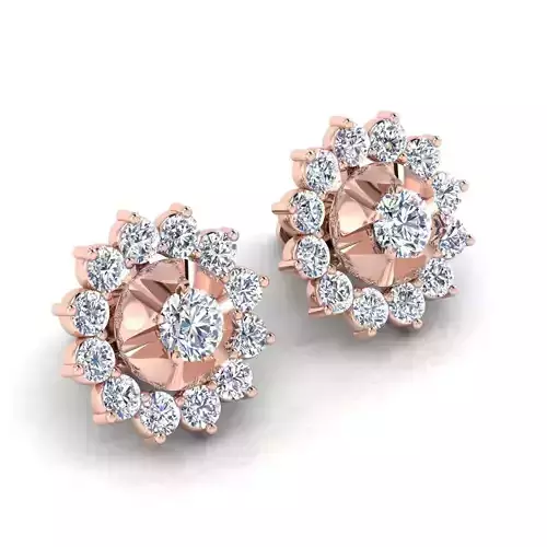 Stude Earrring 3d Model 