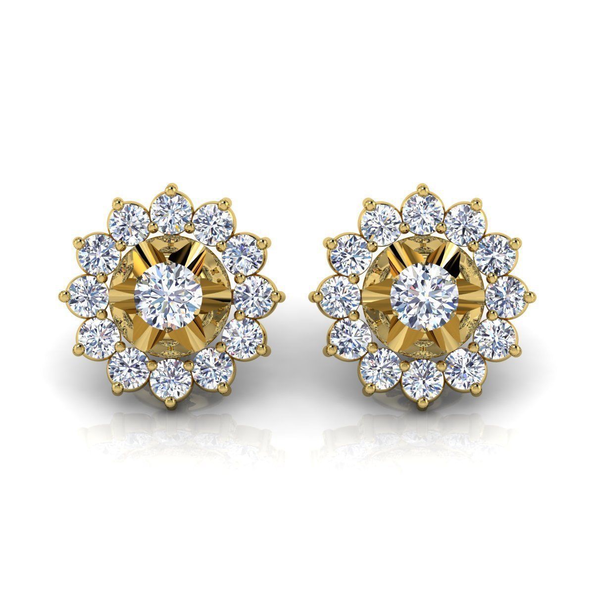 Stude Earrring 3d Model  3D print model_4