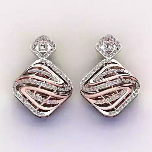 Fancy Earring 3d Model 3D print model