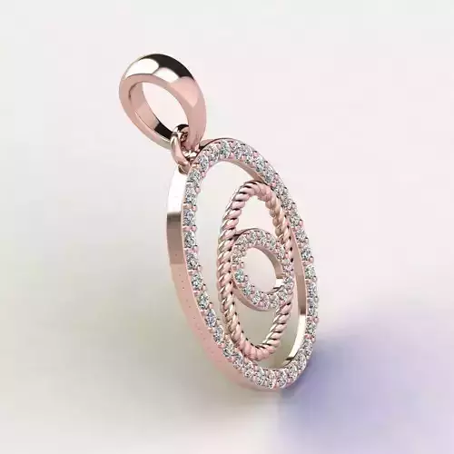 Big Round Pendent 3d Model 3D print model