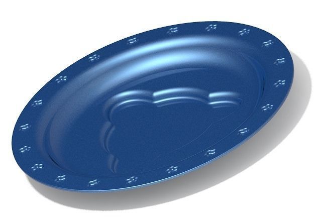 Lovely Serving Plate 3D print model_1