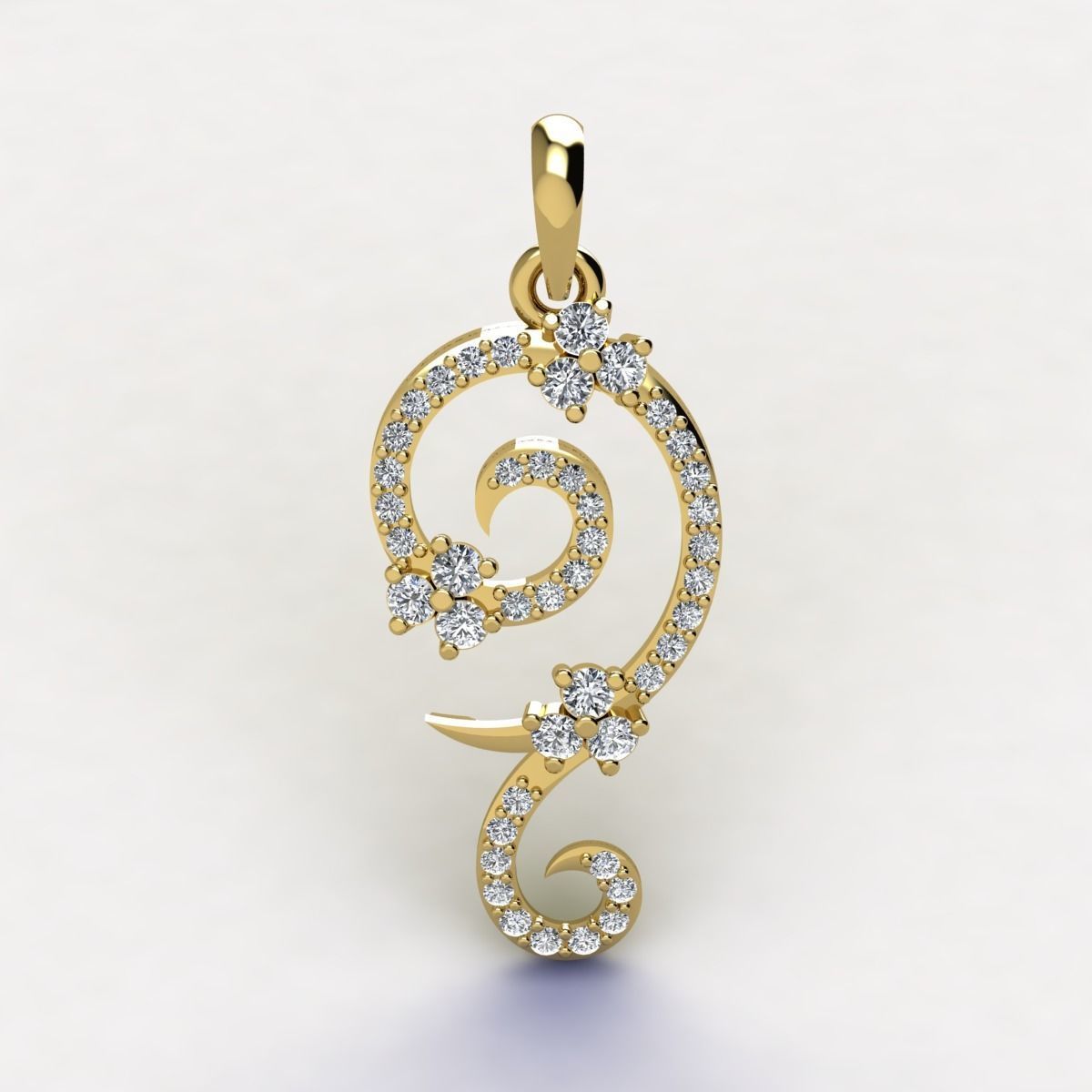 Long Pendent 3d Model 3D print model_4