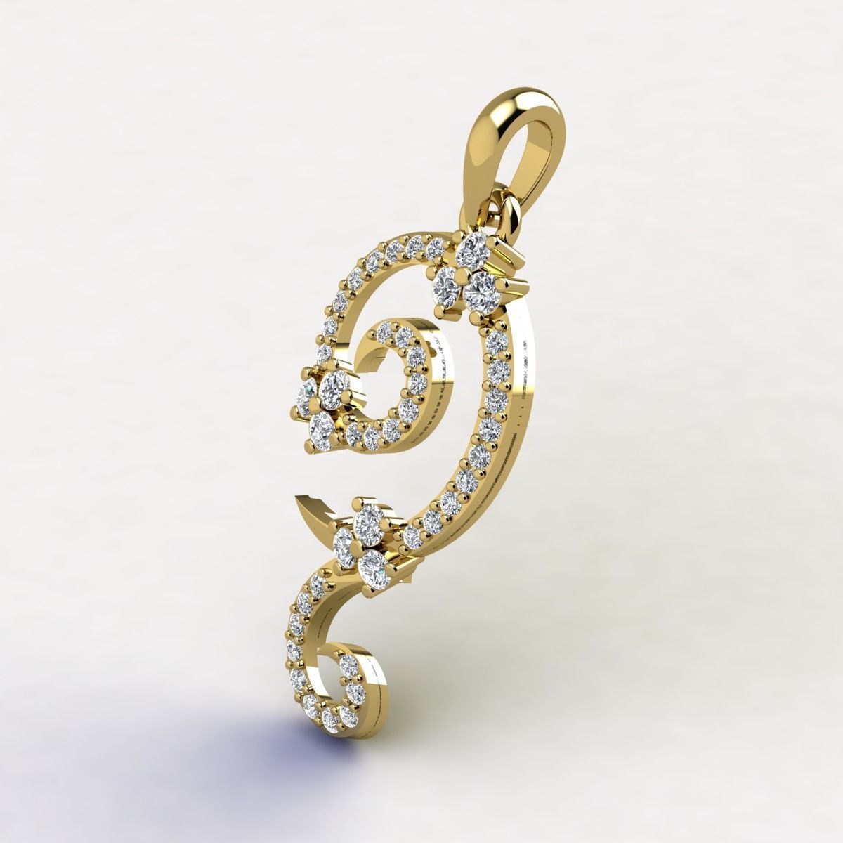 Long Pendent 3d Model 3D print model_3