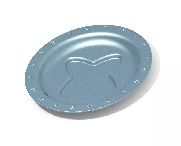 Elegant Serving Plate 3D print model_0