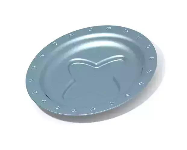 Elegant Serving Plate 3D print model