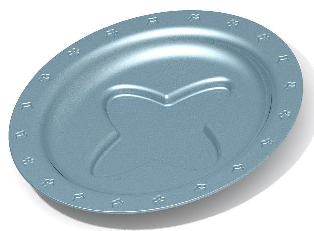 Elegant Serving Plate 3D print model_1