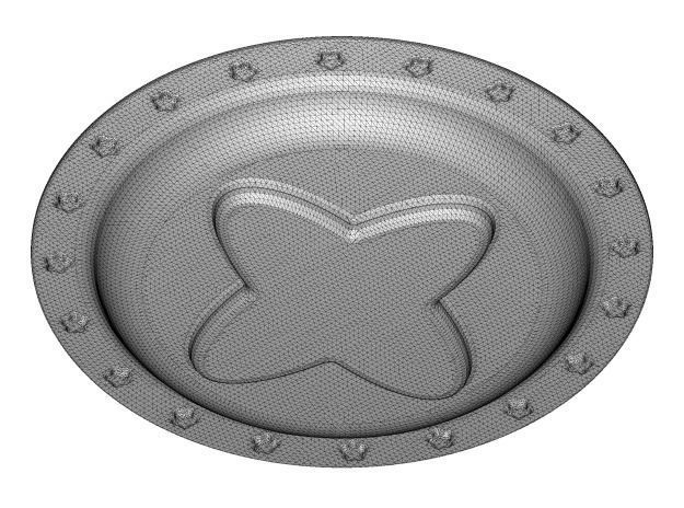 Elegant Serving Plate 3D print model_3