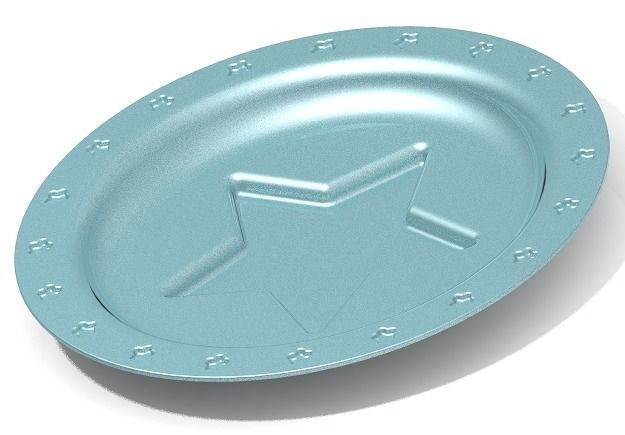 Star Serving Plate 3D print model_1