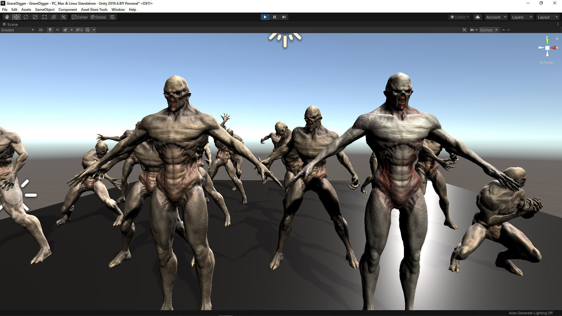 GraveDigger Low-poly 3D model_10