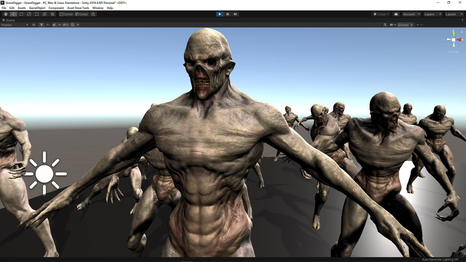 GraveDigger Low-poly 3D model_13