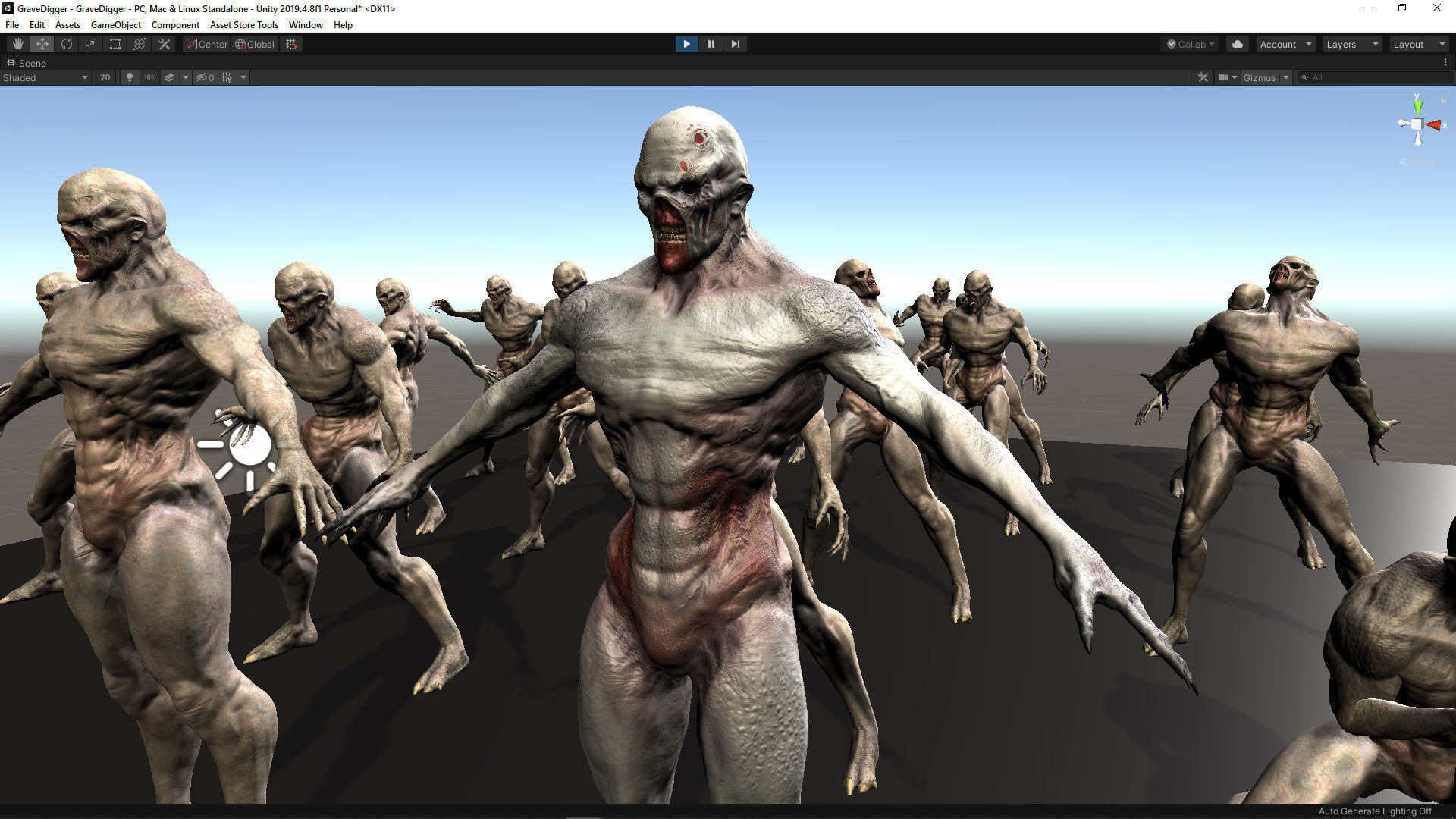 GraveDigger Low-poly 3D model_11
