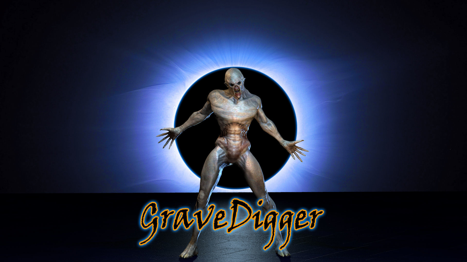 GraveDigger Low-poly 3D model_4