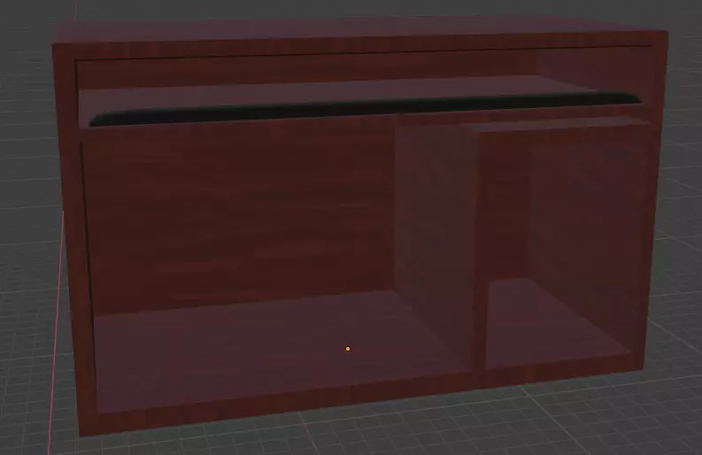 Wood Desk Free 3D model