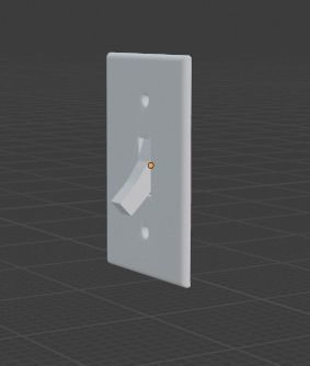 Light Switch Free low-poly 3D model_1