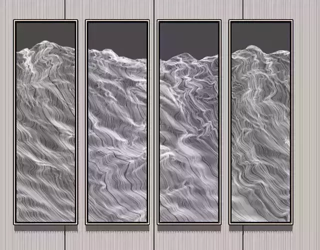 paint set of four frames