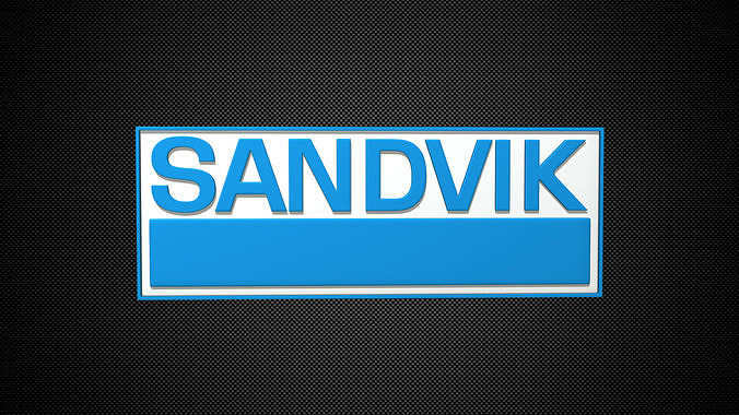 sandvik logo 3D model