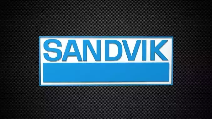 sandvik logo 3D model