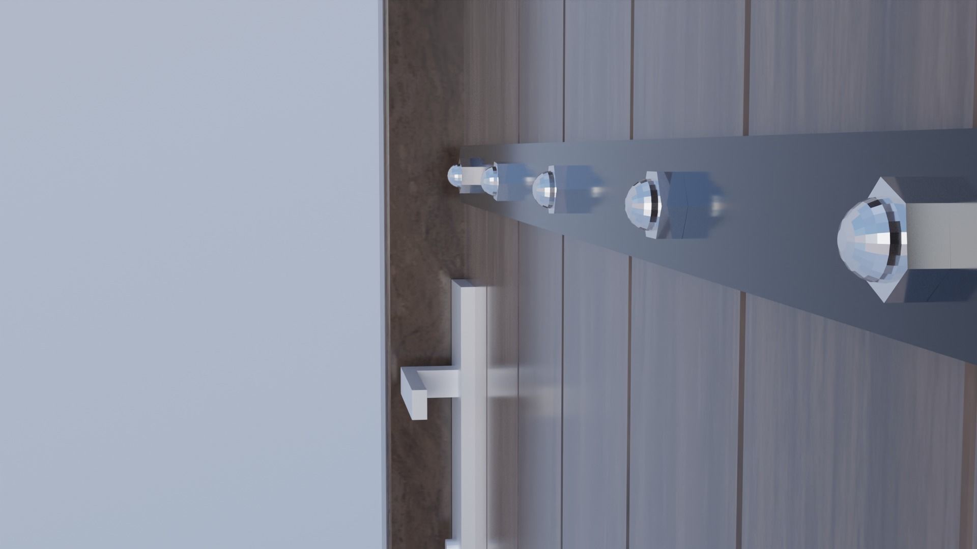 Wood Door Free 3D model_1