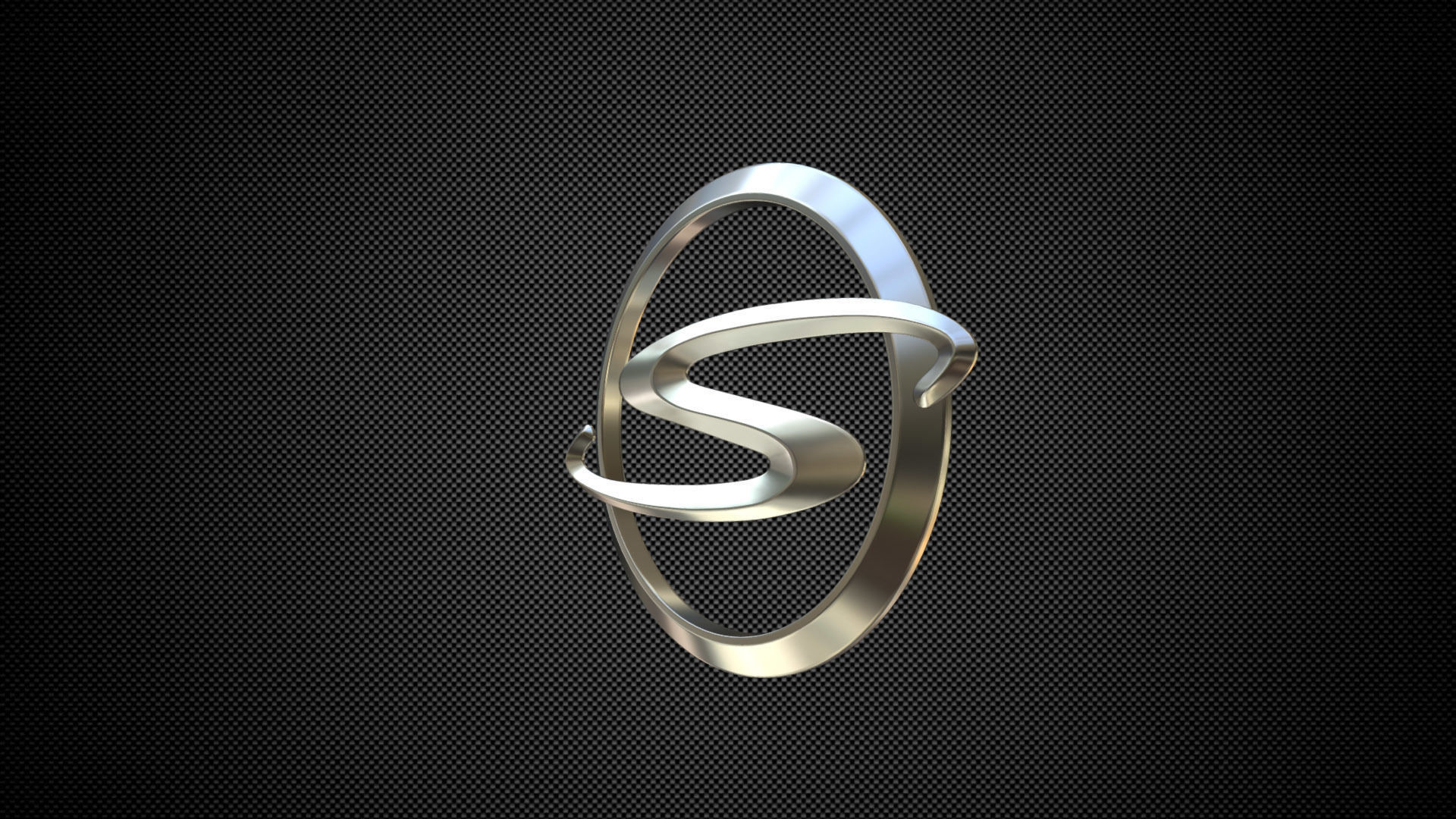 shuanghuan logo 3D model_2