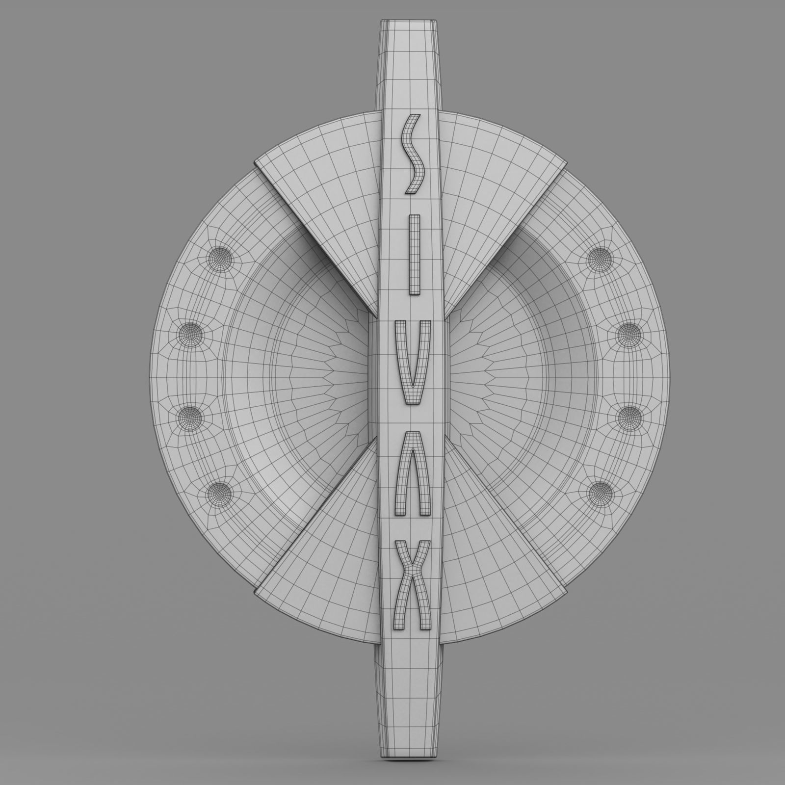 sivax logo 3D model_7