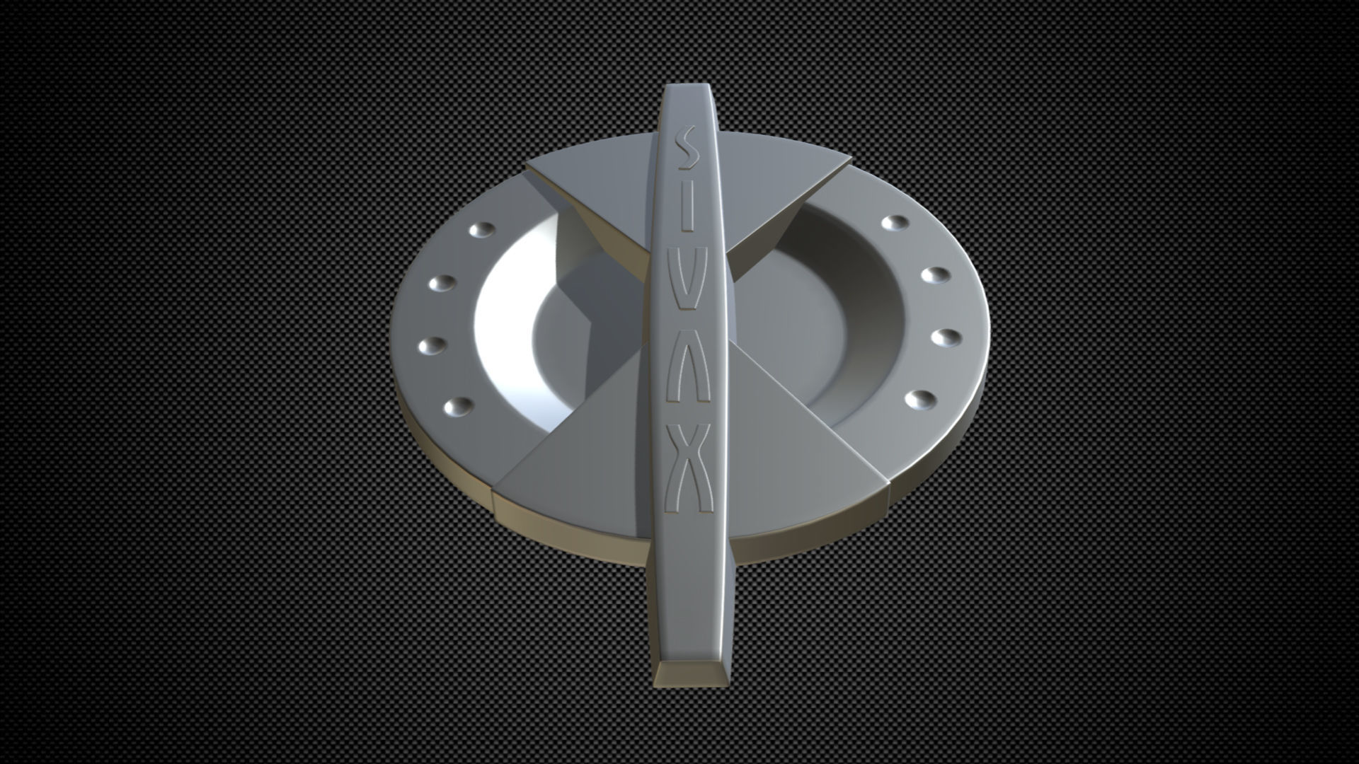 sivax logo 3D model_5
