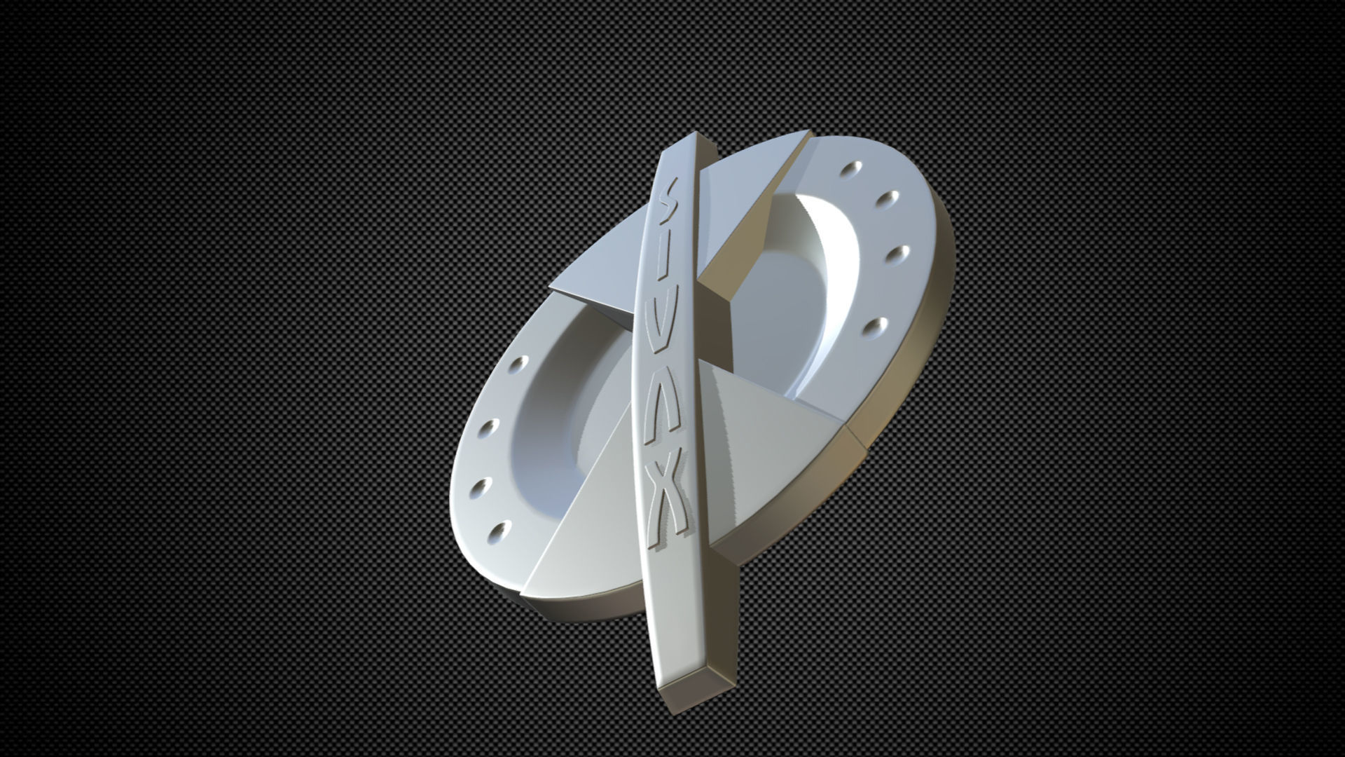 sivax logo 3D model_4