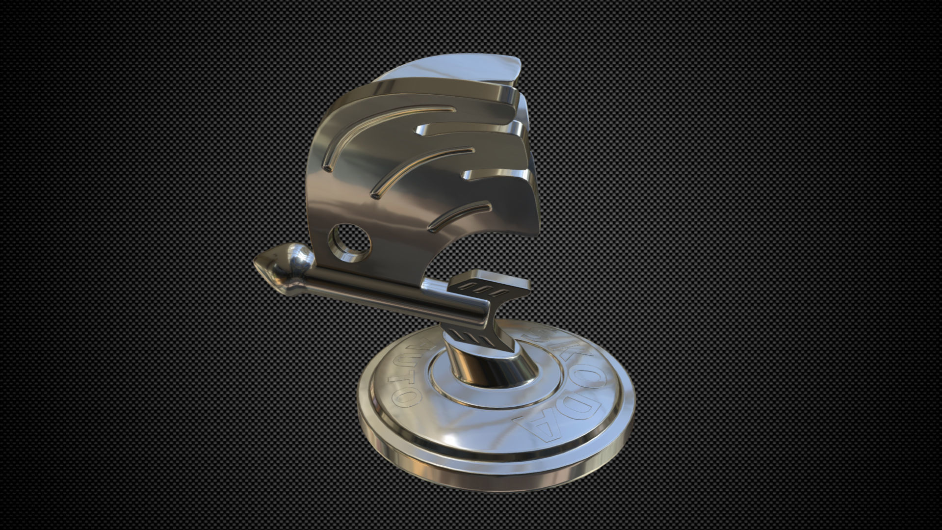 skoda logo 3D model_1