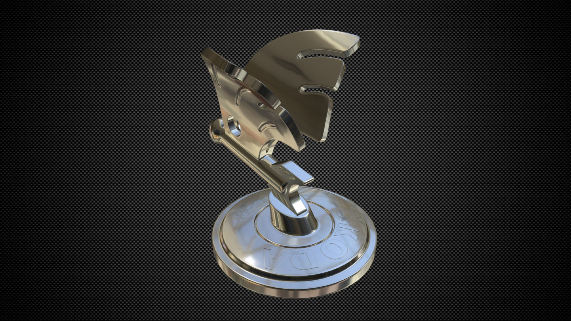 skoda logo 3D model_2