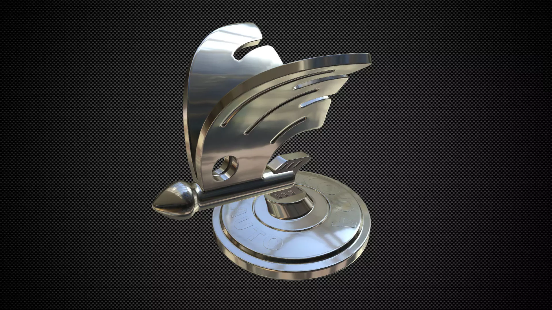 skoda logo 3D model_0