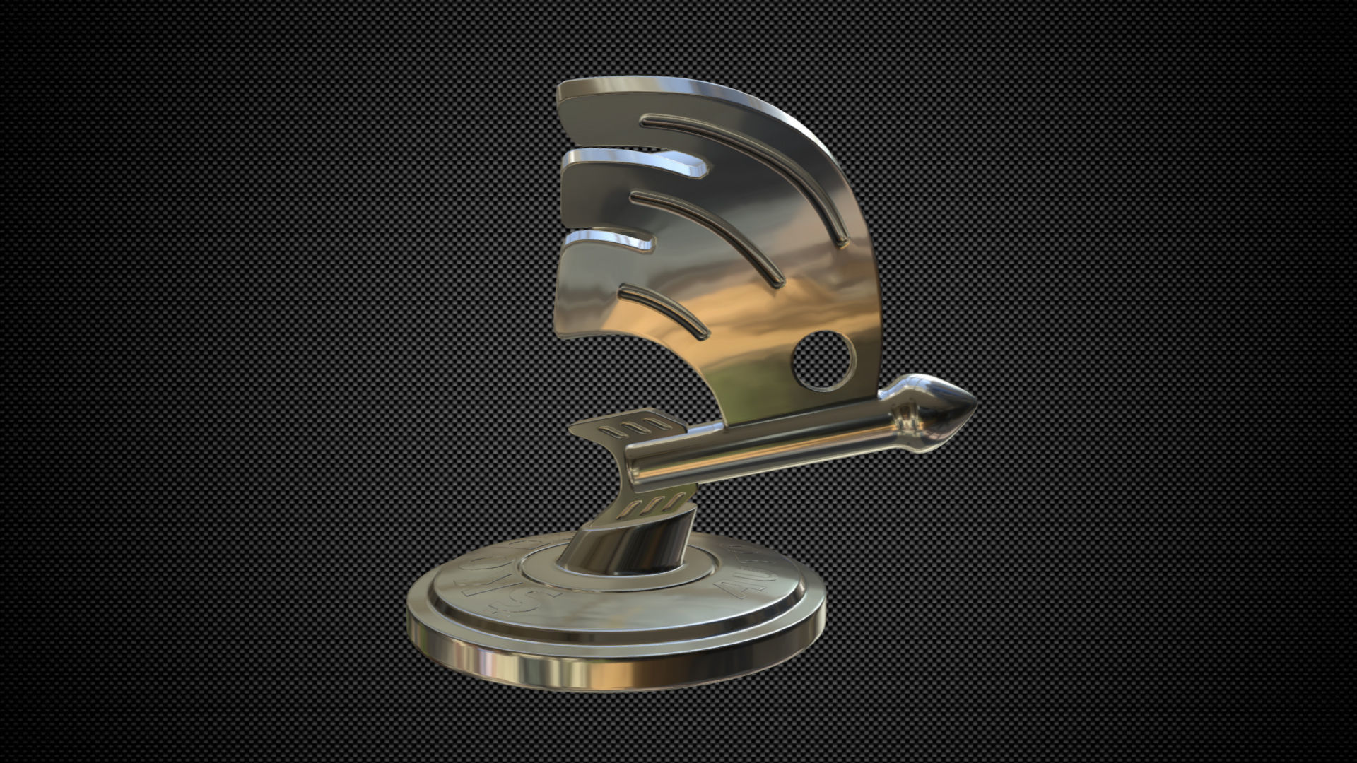 skoda logo 3D model_4