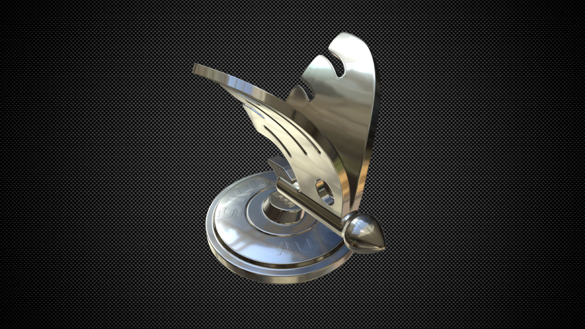 skoda logo 3D model_5