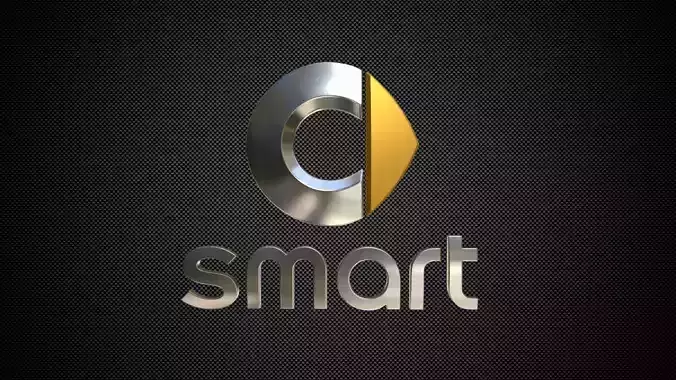 smart logo 3D model