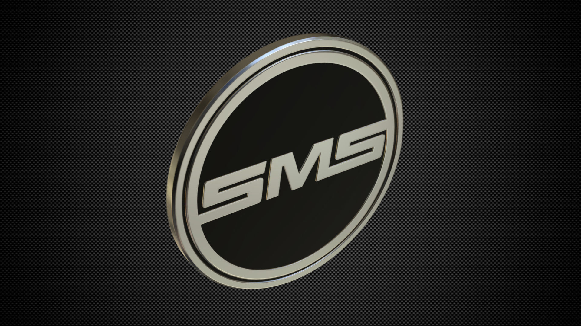 sms logo 3D model_3
