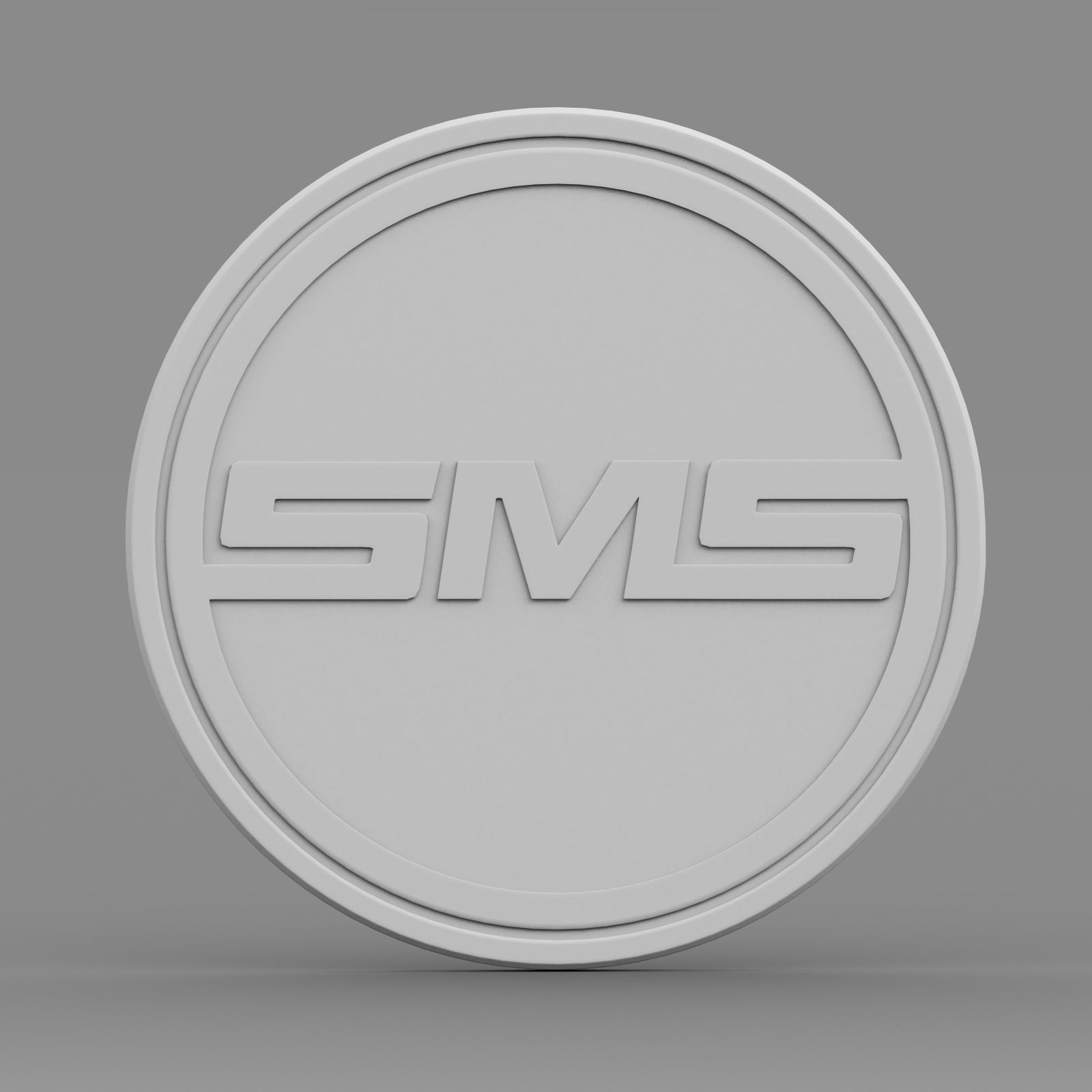 sms logo 3D model_6